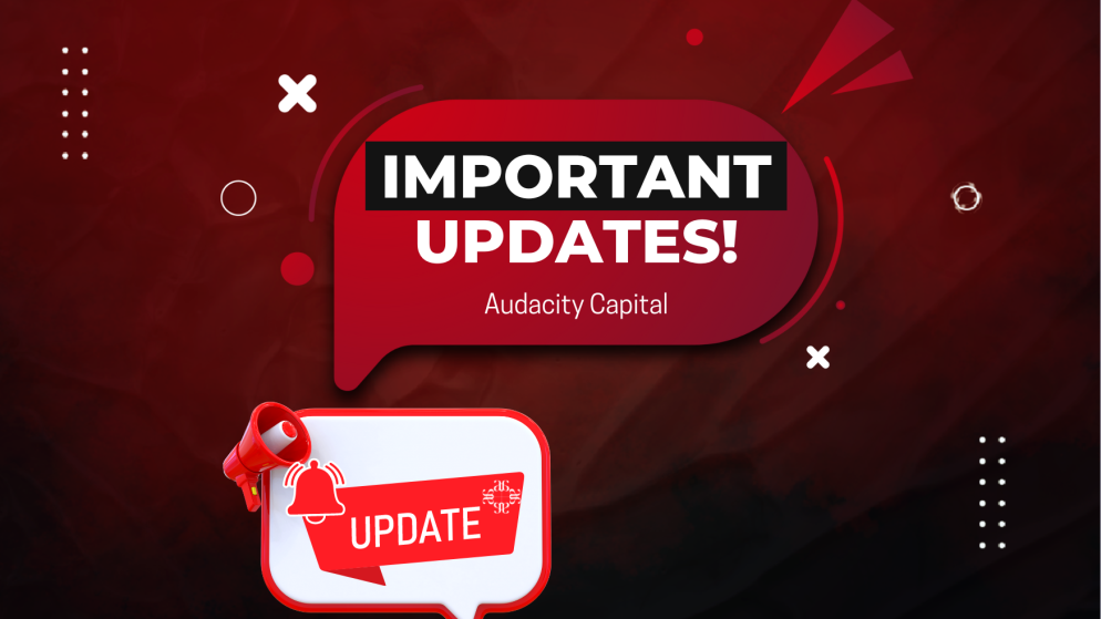 Audacity Capital Important Updates to Ability Challenge