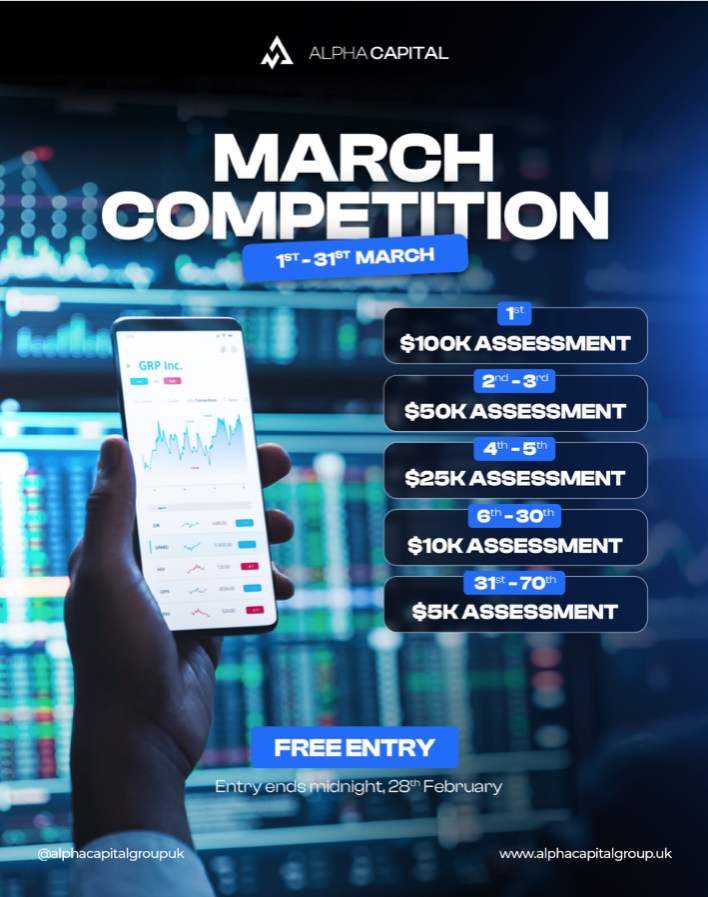 Alpha Capital Group has announced its March Competition, offering traders the chance to win $700,000 worth of trading assessments.
