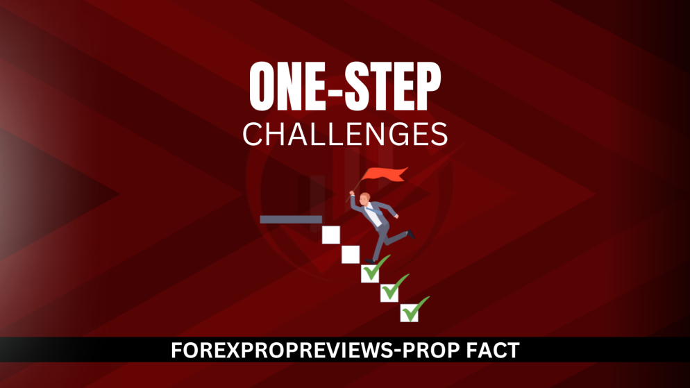 Which prop firms offer one-step challenges?